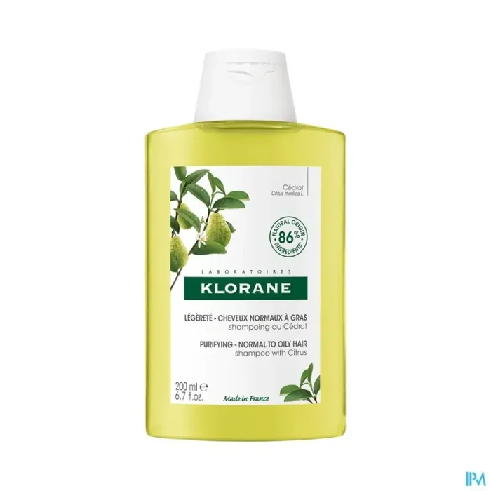 Klorane shampooing legerete au cedrat 200ml