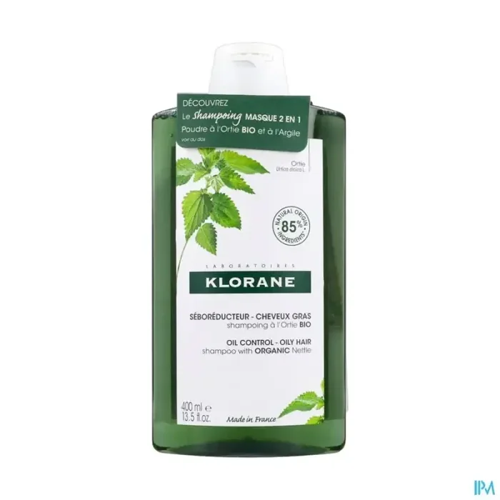 Klorane shampooing seboregulateur ortie bio 400ml