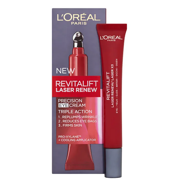 L'Oréal Paris Dermo Expertise Revitalift Laser Crème pour les Yeux Précision Triple Action (15 ml)