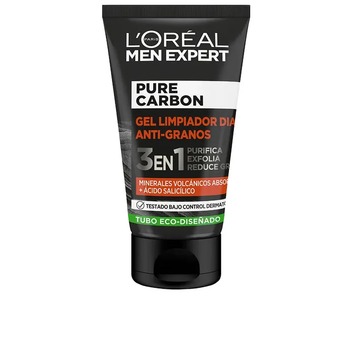 L’Oréal París MEN EXPERT gel detergente antibrufolo al carbone puro 3in1