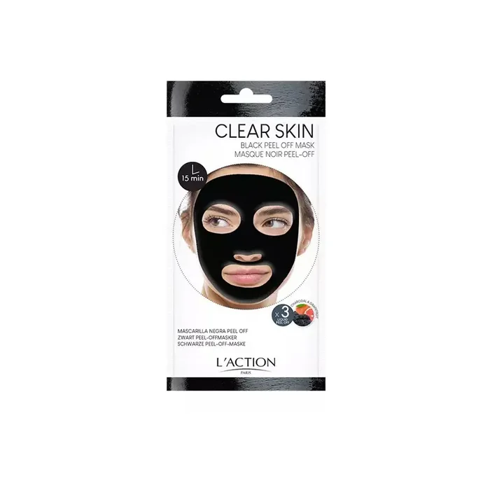 L‘Action Paris masque noir peel off 3 sachets