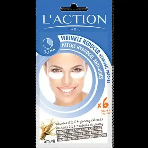 L‘ACTION PARIS Patchs Hydrogel Anti-Rides Yeux Ginseng X6
