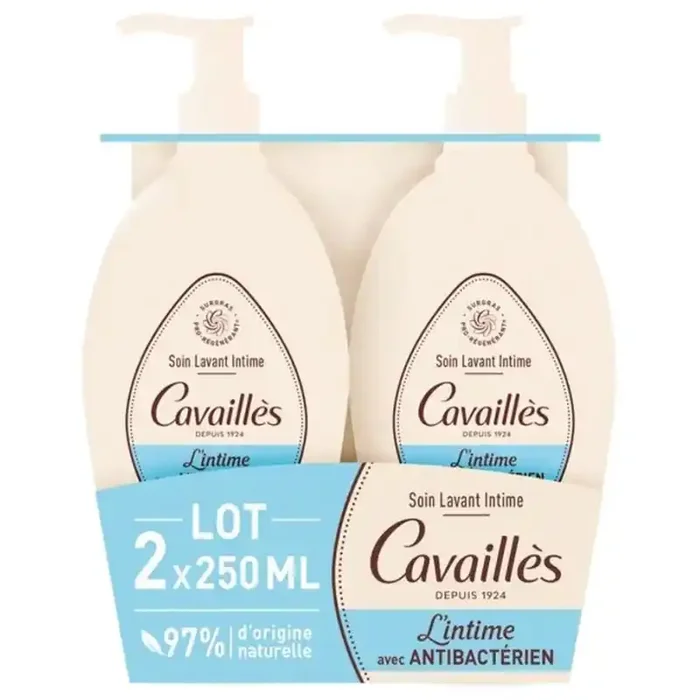 L‘INTIME ANTIBACTÉRIEN LOT DE 2 X 250ML ROGE CAVAILLES