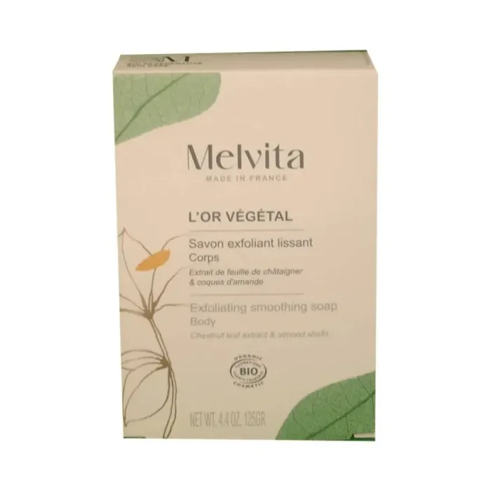 L‘OR VEGETAL SAVON EXFOLIANT LISSANT CORPS BIO 125G MELVITA
