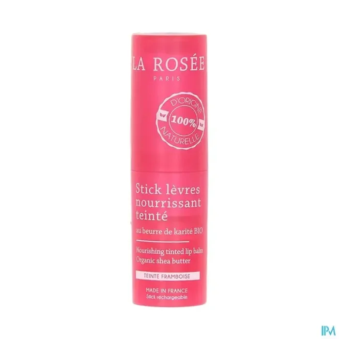 La rosée stick levres nourrissant teinte au beurre de karite bio rechargeable 4g5