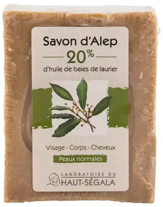 Laboratoire du Haut-Ségala Savon d‘Alep Pain de 20% Huile de Baies de Laurier