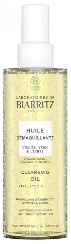 Laboratoires de Biarritz Huile Démaquillante Yeux Lèvres & Visage Bio 200 ml