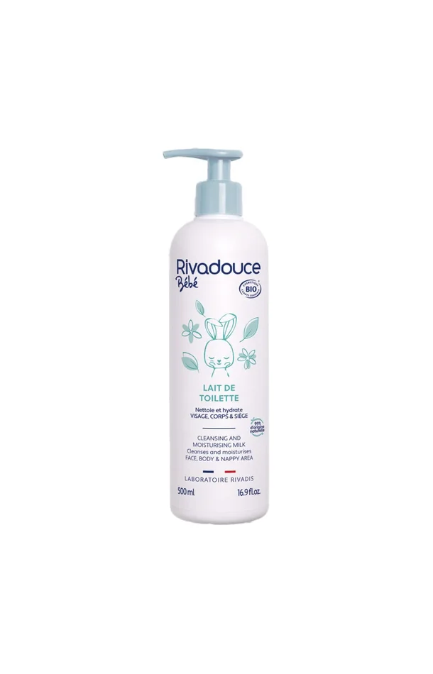 Lait de toilette bio – Visage & corps – Bébé – 500 ml
