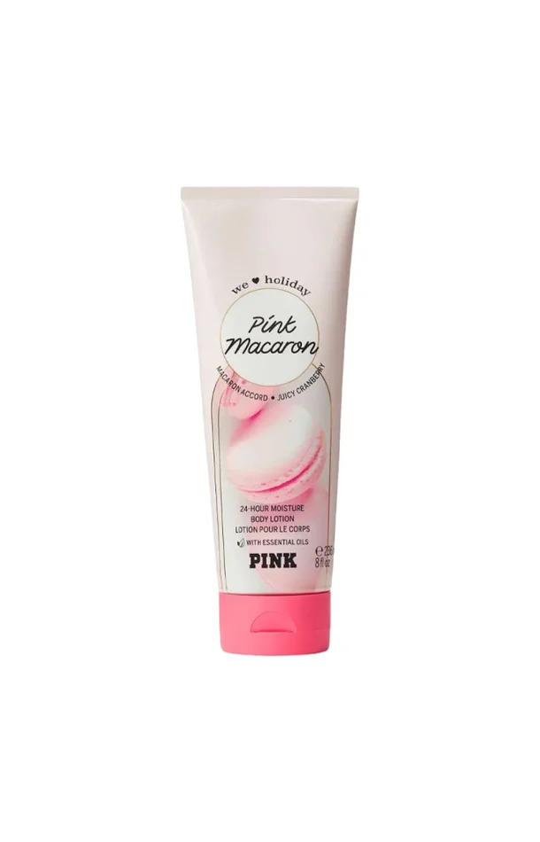 Lait hydratant – Pink Macaron – Macaron & cranberry – Corps – 236 ml