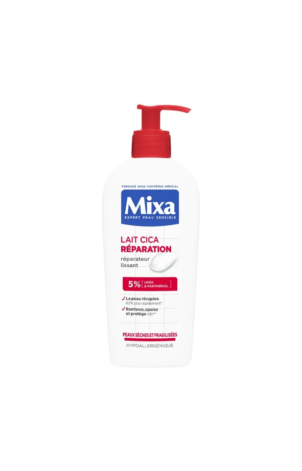 Lait réparateur lissant – Urée & panthénol – Peaux sèches & fragilisées – 400 ml