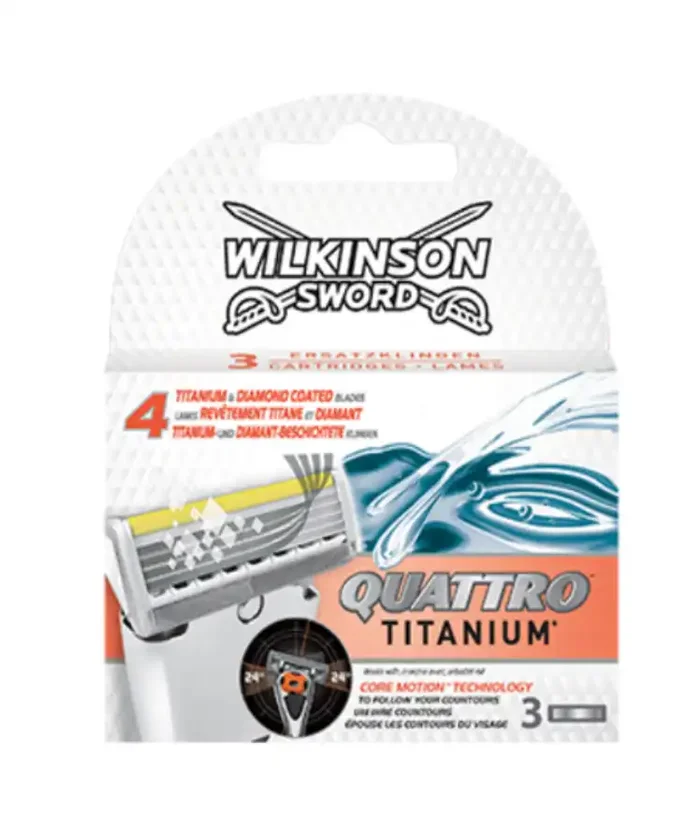 Lames de rasoir Wilkinson Quattro Titanium 3 pièces