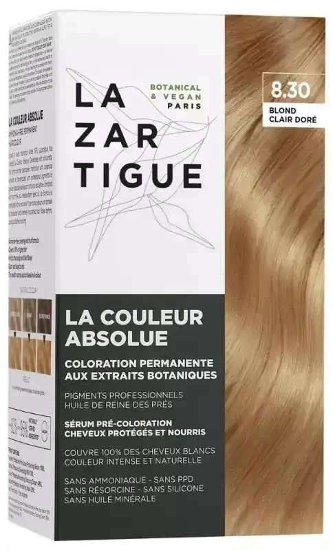 Lazartigue Couleur Absolue – Coloration 8.30 Blond Clair Doré