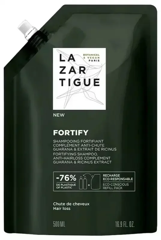 Lazartigue Fortify Shampooing Anti-Chute Cheveux Éco-Recharge 500 ml