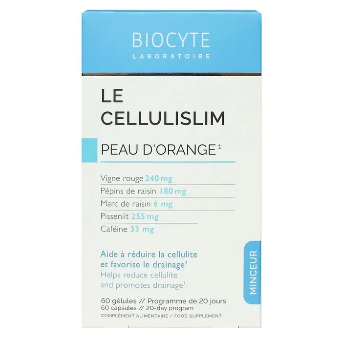 Le Cellulislim peau d‘orange aide à réduire la cellulite 60 gélules