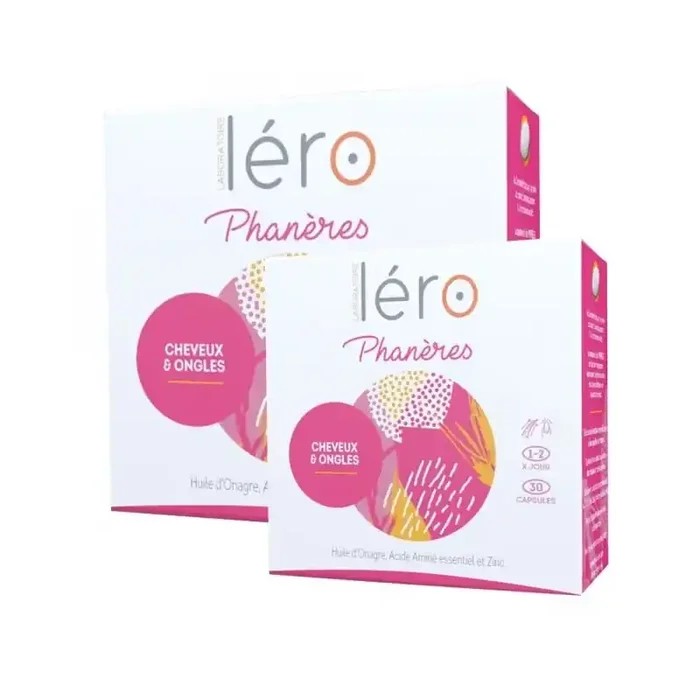 Lero phaneres ongles cassants & chute de cheveux