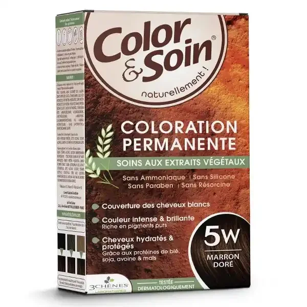 Les 3 Chênes Color & Soin coloration permanente marron doré 5W