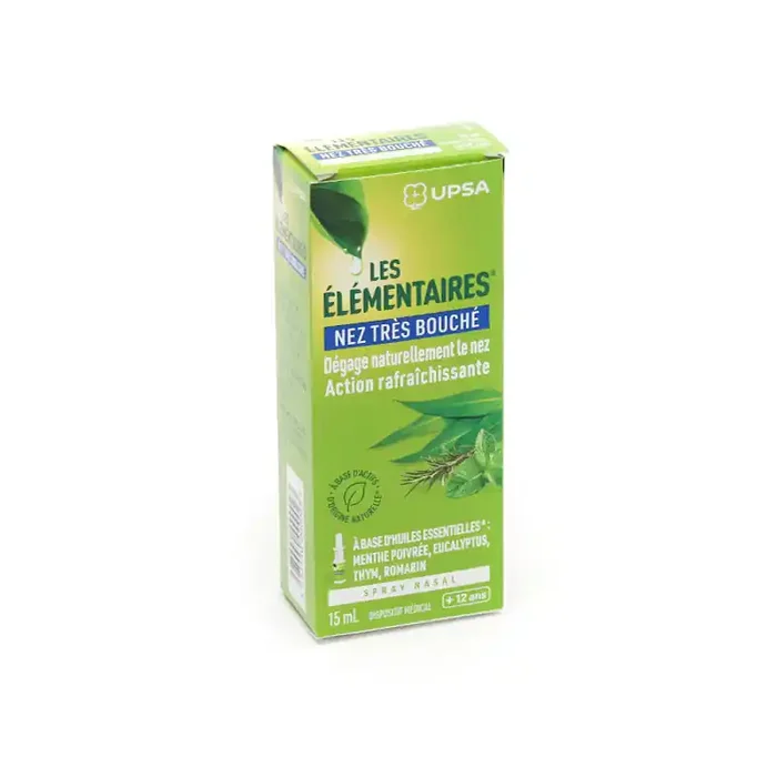 LES ELEMENTAIRES NEZ TRES BOUCHÉ SPRAY 15ML UPSA