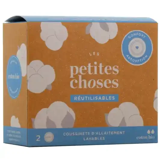 Les Petites Choses Coussinets d‘allaitement lavables Coton Bio