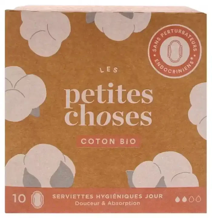 Les Petites Choses Serviettes Hygiéniques Jour Coton Bio 10 Serviettes