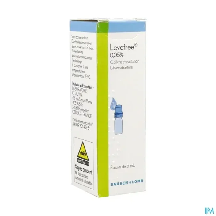 Levofree 0.05% collyre solution 5ml