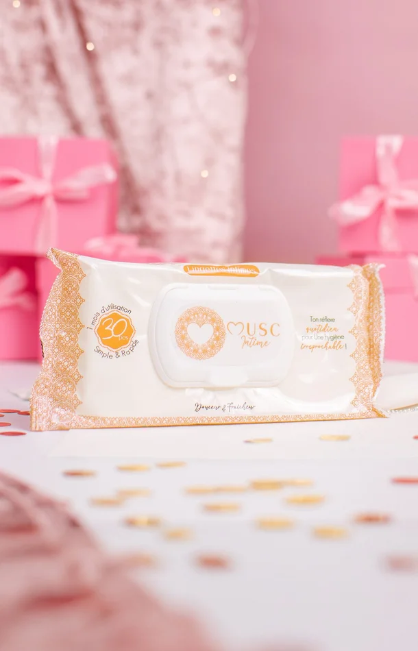Lingettes intimes – La Pulpeuse – Passion – 30 unités