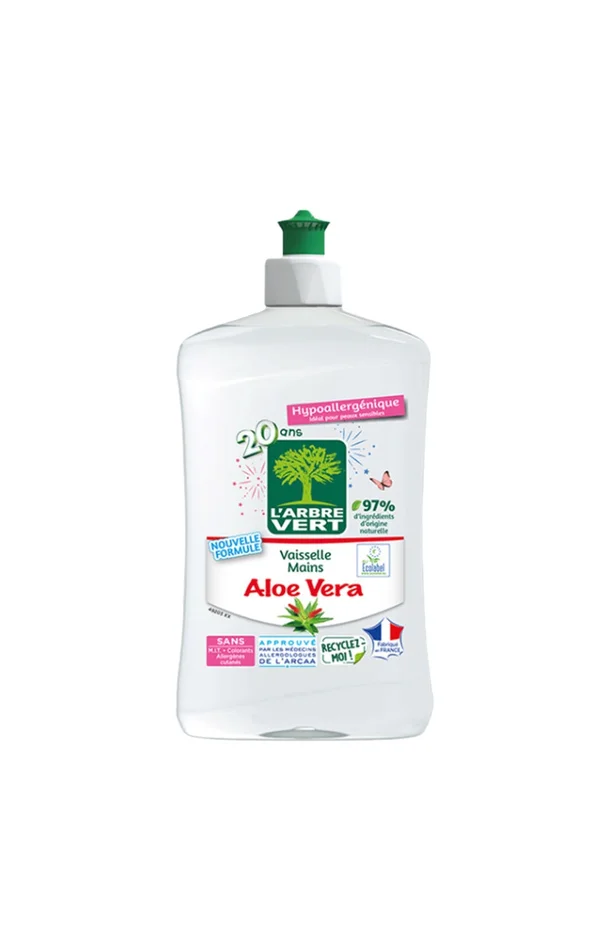 Liquides vaisselle mains – Aloe vera – 12 x 500 ml