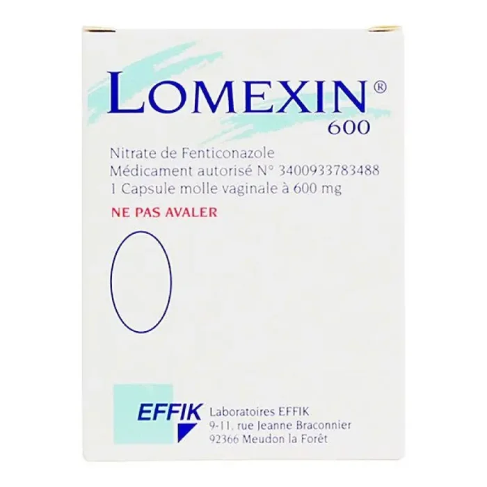 Lomexin 600mg Caps Vag Bt1