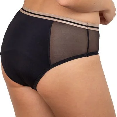 Lot de 2 shortys menstruels – Edina – Flux moyens à abondants – Noir