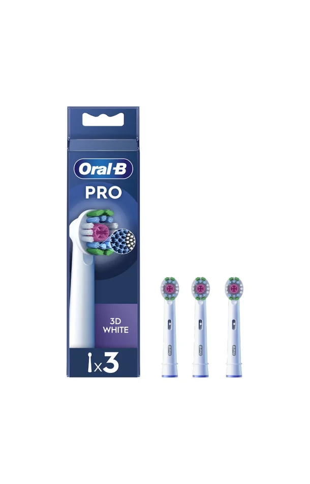 Lot de 3 brossettes de rechange – 3D White – Blanc
