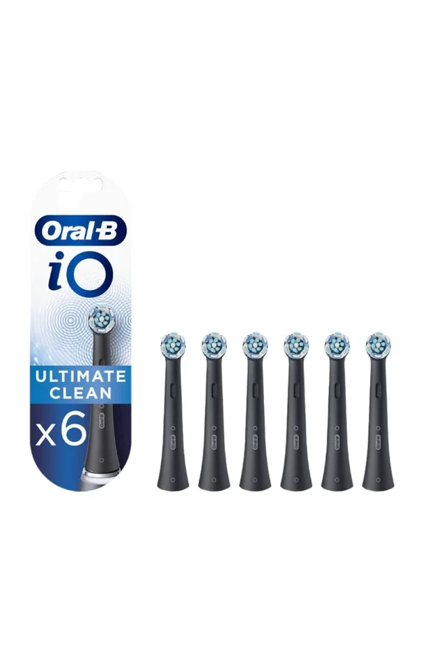 Lot de 6 brossettes de rechange – iO Ultimate Clean – Noir
