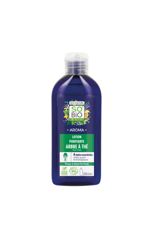 Lotion purifiante bio – Arbre à thé – Peaux à imperfections