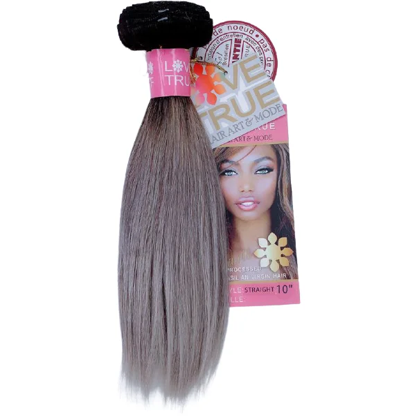 LOVE TRUE PARIS ≡ Mèche Brésilienne Lisse 1B/Grey
