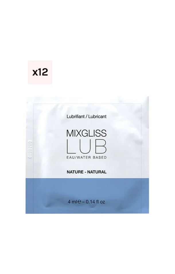 Lubrifiant à base d’eau – Inodore – 12 x 4 ml