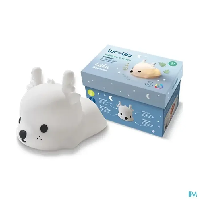 Luc et lea coffret veilleuse petit renne