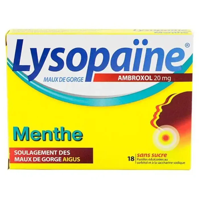 Lysopaine Ambroxol Menthe Sans Sucre Pastille 18