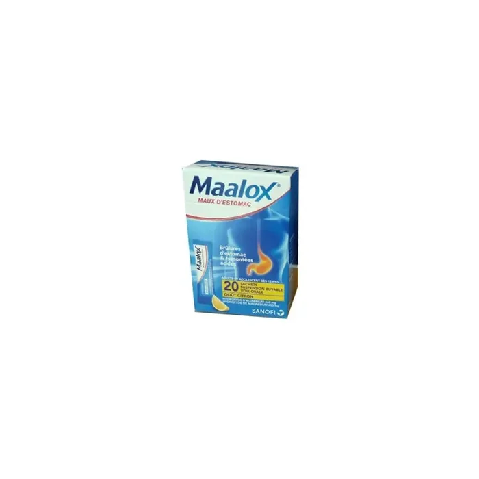 MAALOX MAUX D‘ESTOMAC SACHETS DOSES CITRON SANOFI