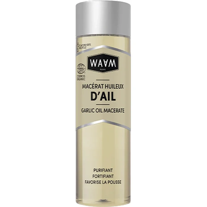 Macérat huileux d’ail bio – Cheveux secs & fragiles – 75 ml