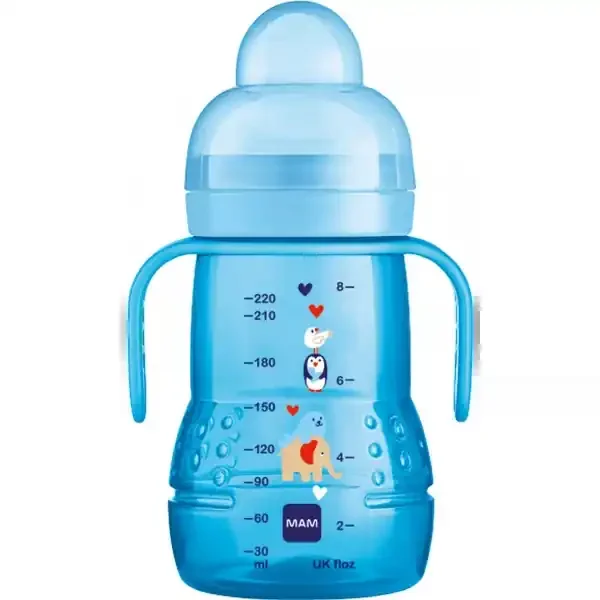 MAM Biberon de Transition Bleu 220 ml