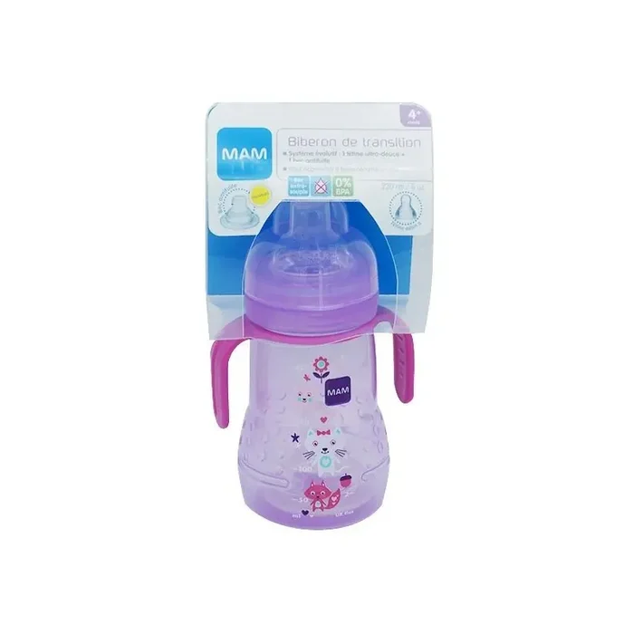 MAM Biberon de transition fille 220ml