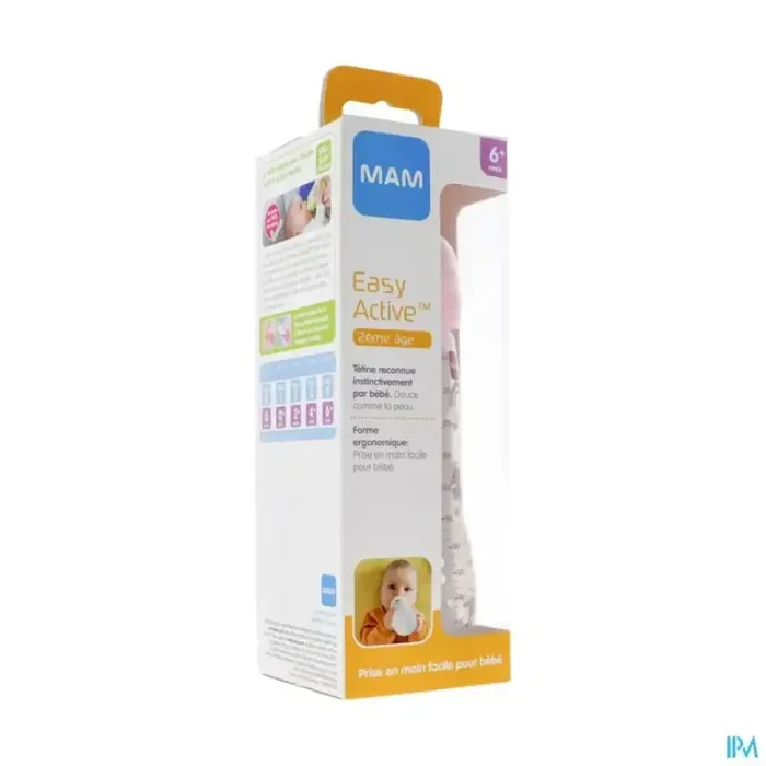Mam biberon easy active decore 330ml fille tetine debit x