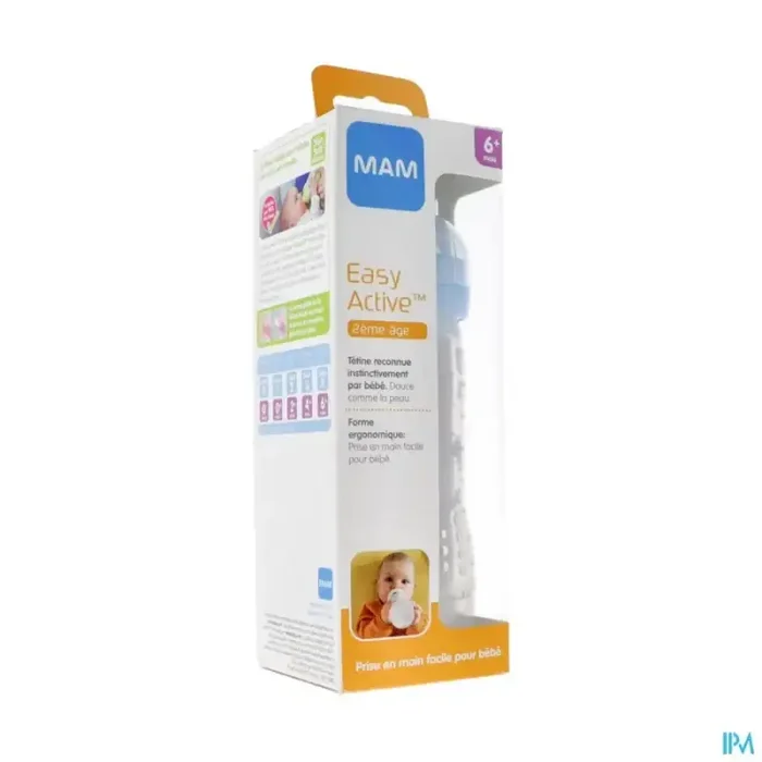 Mam biberon easy active decore 330ml garcon tetine debit x