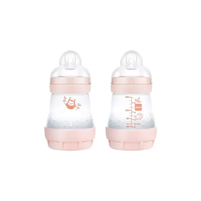 MAM Easy Start 2 biberons anti-colique 0+mois lilas-sable 160ml