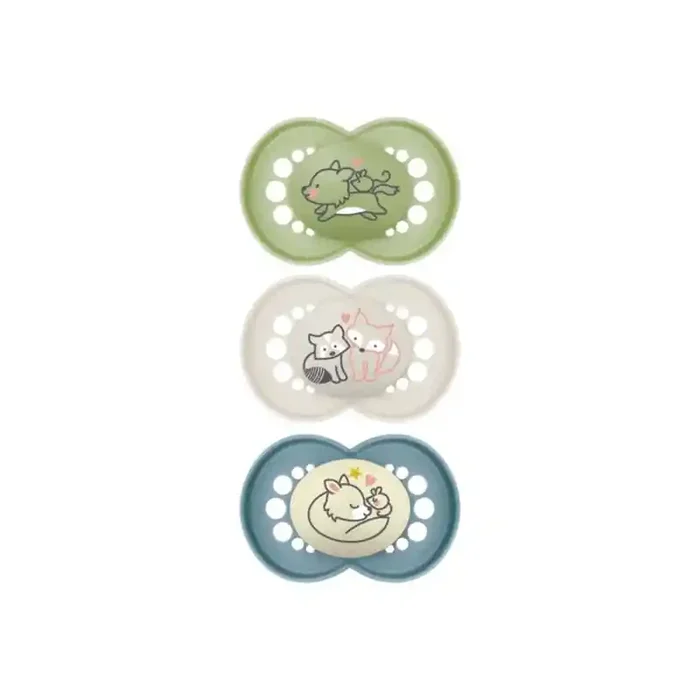 MAM Original 3 sucettes silicone +18 mois, bleu