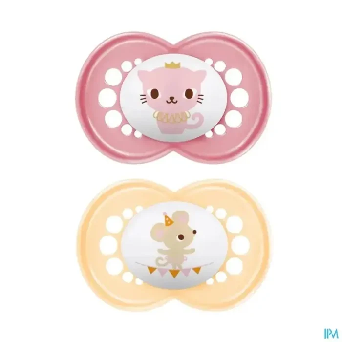 Mam sucette original animaux +6m silicone x2