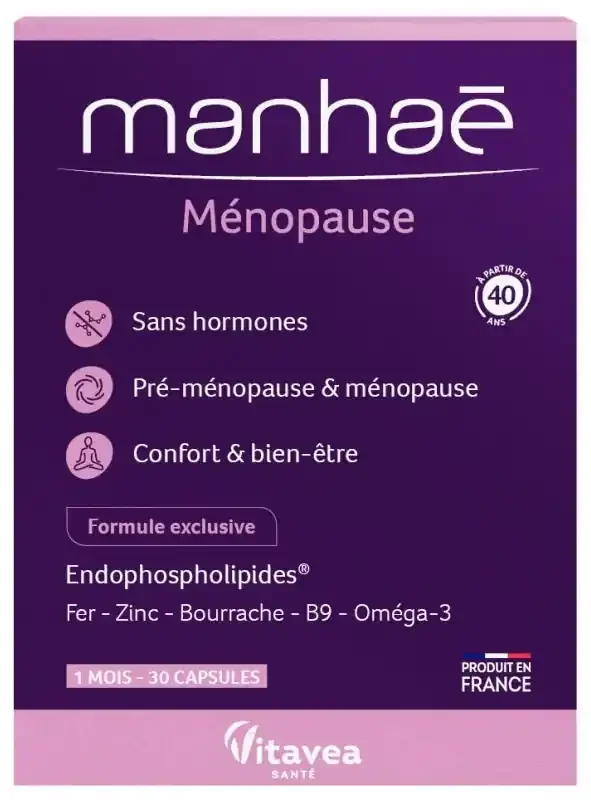 Manhaé Ménopause 1 Mois 30 capsules