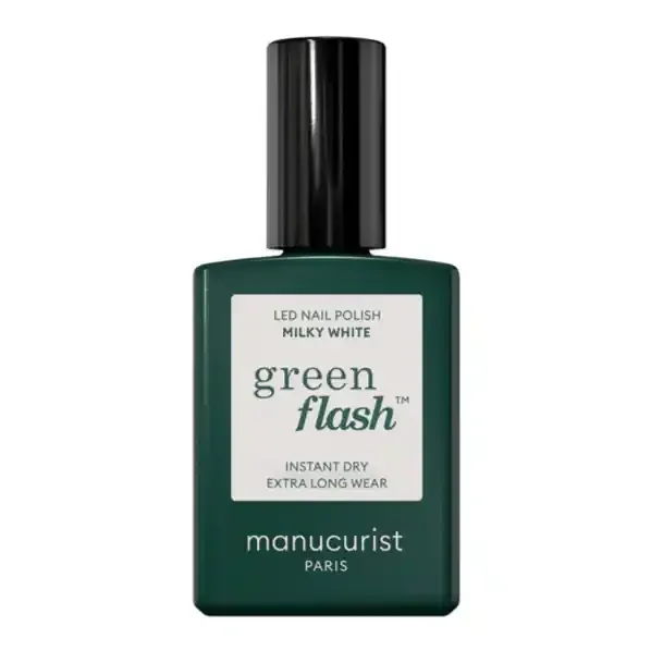 Manucurist green flash vernis semi-permanent milky white 15ml