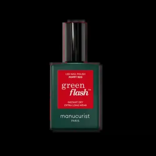 MANUCURIST GREEN FLASH VERNIS SEMI PERMANENT Poppy Red – 15ml