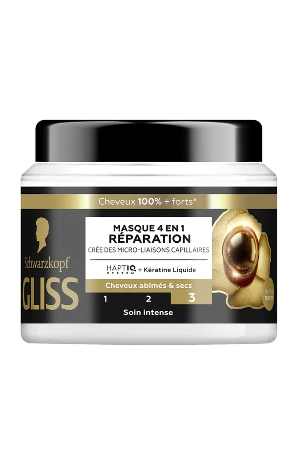 Masque 4-en-1 naturel – Réparation – Cheveux secs – 400 ml