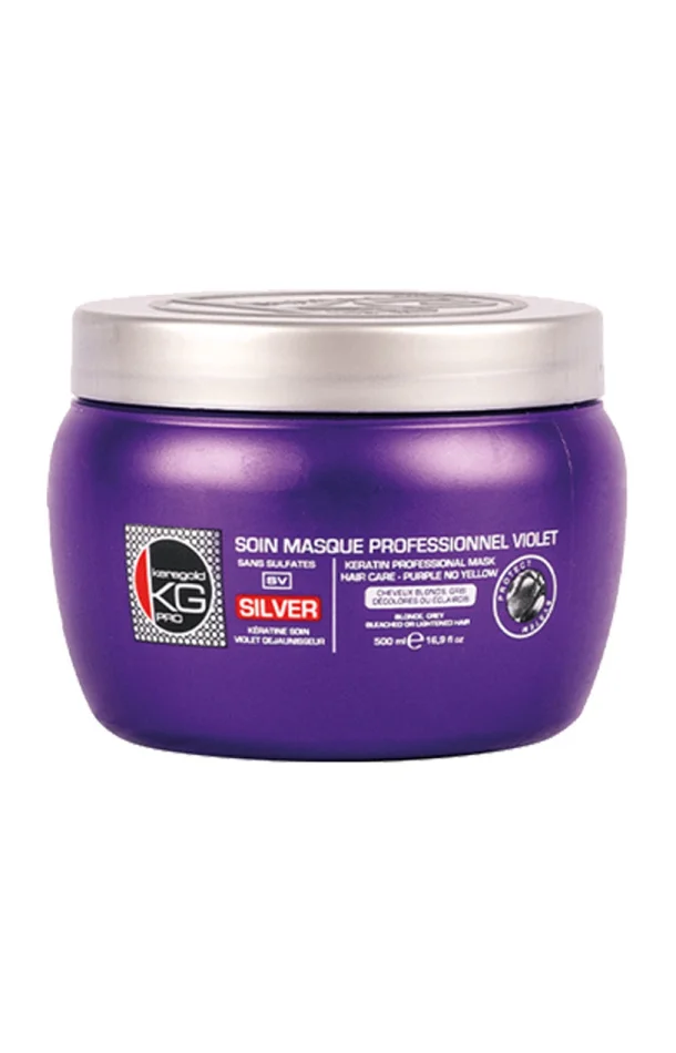 Masque anti-reflets – Kératine – Cheveux blonds ou décolorés – 500 ml
