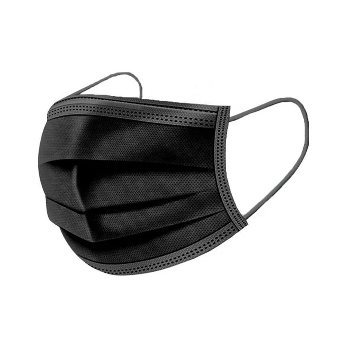 Masque chirurgical 3 plis Noir